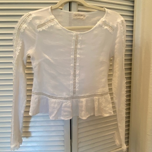 Urban Outfitters Tops - Urban Outfitters White Lace Top Size XS